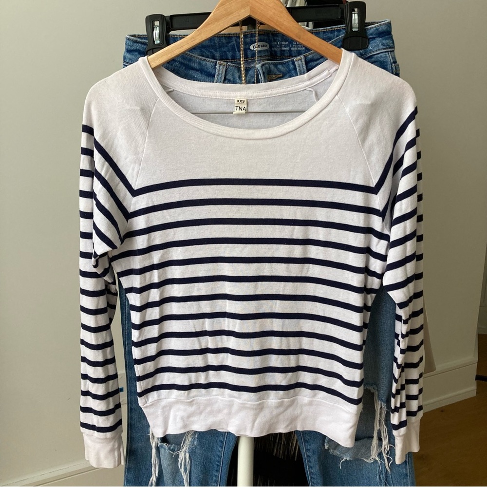 TNA long sleeve striped shirt
